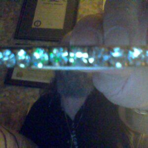 8" gold filled bracelet with cz diamonds